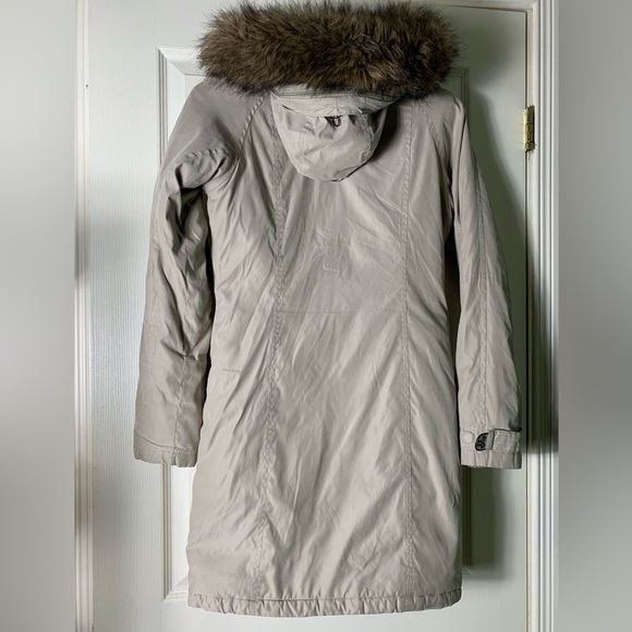 TNA | Beige Tan Camel Back Wool Cuffed Parka - XS - Picture 8 of 16